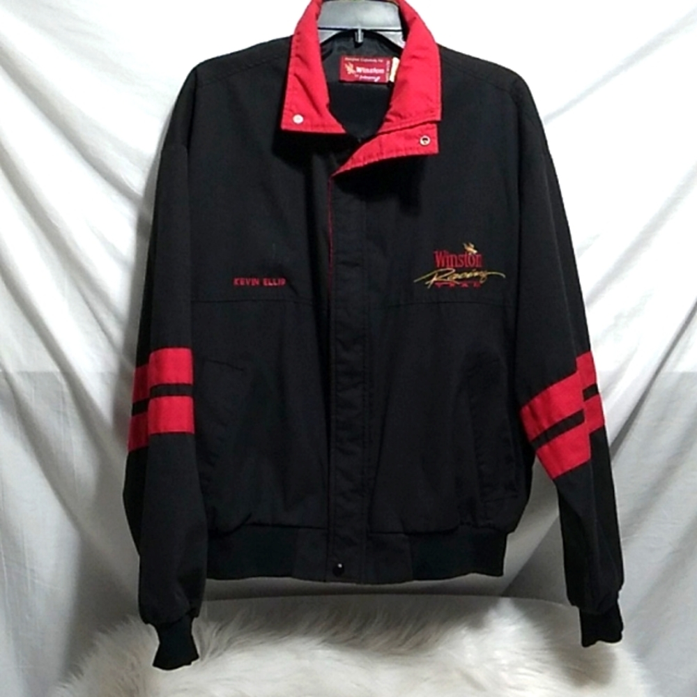 (BX39) Winston Racing Team Kevin Ellis Swingster Zip/Button Up Vtg Jacket